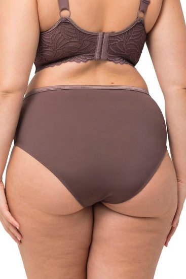 Ulla Popken 811602 Truser med blonder Brun - Truser - 