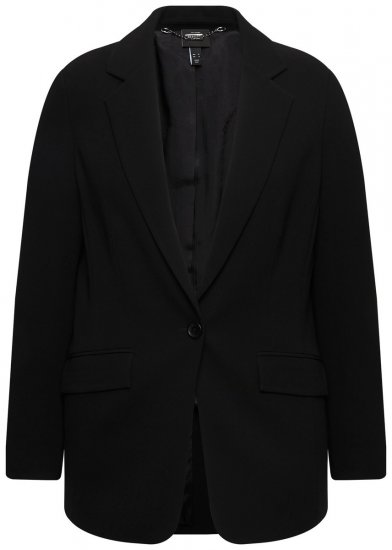 Ulla Popken 811944 Klassisk blazer Svart - Blazere - Blazere i store størrelser for dame