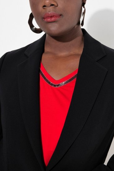 Ulla Popken 811944 Klassisk blazer Svart - Blazere - Blazere i store størrelser for dame