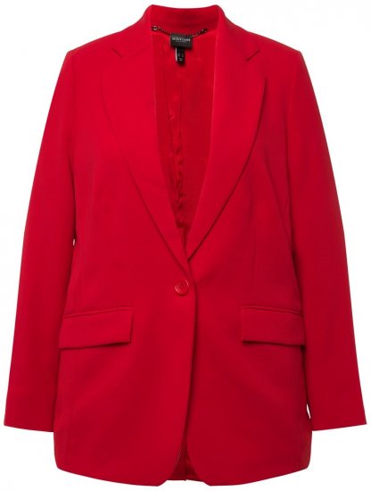 Ulla Popken 811944 Klassisk blazer Rød - Blazere - Blazere i store størrelser for dame