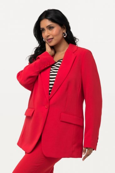 Ulla Popken 811944 Klassisk blazer Rød - Blazere - Blazere i store størrelser for dame