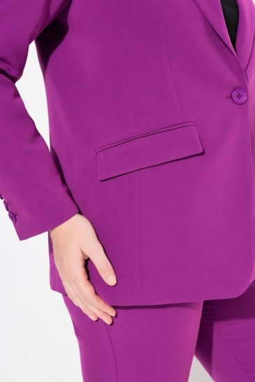 Ulla Popken 811944 Klassisk blazer Plomme - Blazere - Blazere i store størrelser for dame