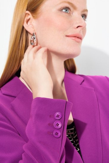 Ulla Popken 811944 Klassisk blazer Plomme - Blazere - Blazere i store størrelser for dame