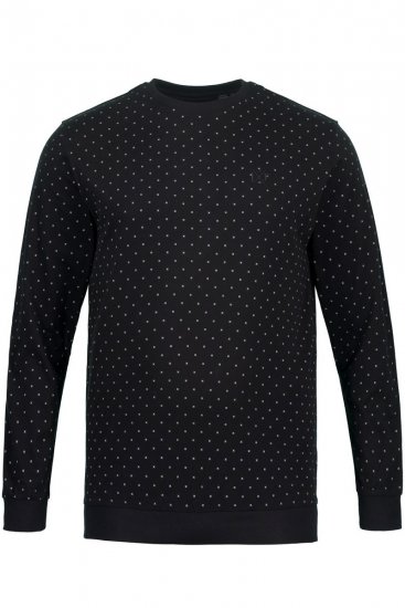 JP1880 Two-piece Pyjamas Long Sleeve and Long Trousers Black - Undertøy & badetøy - Undertøy store størrelser 