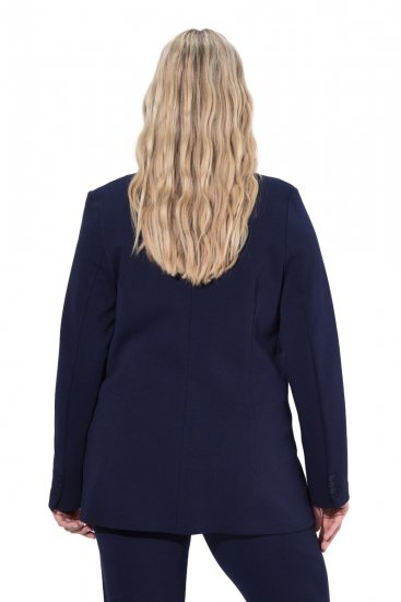 Ulla Popken 812754 Jerseyblazer i punto di roma Mørkeblå - Blazere - Blazere i store størrelser for dame