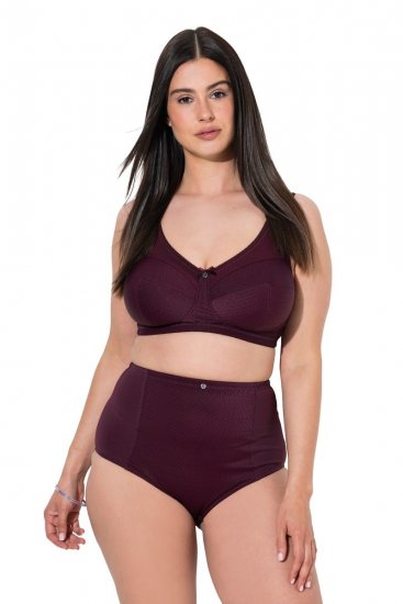 Ulla Popken 813137 Formende truser med høyt liv Vinrød - Shapewear - 