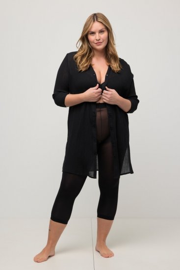 Ulla Popken 815580 3/4-strømpeleggings med gnagbeskyttelse 80 den Svart - Strømpebukser & sokker - 