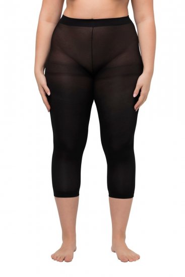 Ulla Popken 815580 3/4-strømpeleggings med gnagbeskyttelse 80 den Svart - Strømpebukser & sokker - 