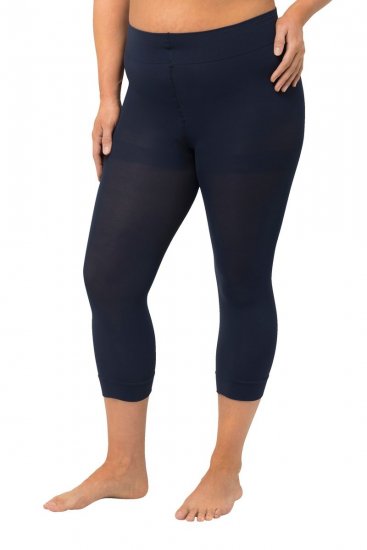Ulla Popken 815580 3/4-strømpeleggings med gnagbeskyttelse 80 den Mørkeblå - Strømpebukser & sokker - 