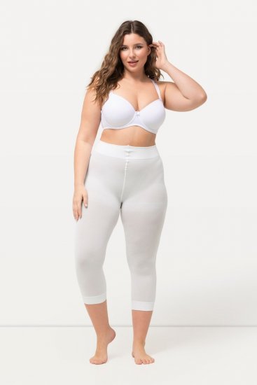 Ulla Popken 815580 3/4-strømpeleggings med gnagbeskyttelse 80 den Hvit - Strømpebukser & sokker - 