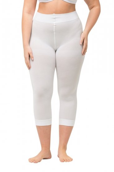 Ulla Popken 815580 3/4-strømpeleggings med gnagbeskyttelse 80 den Hvit - Strømpebukser & sokker - 