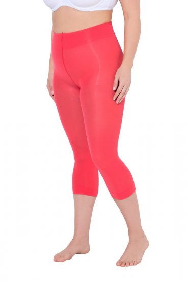Ulla Popken 815580 3/4-strømpeleggings med gnagbeskyttelse 80 den Lys rød - Strømpebukser & sokker - 