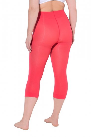 Ulla Popken 815580 3/4-strømpeleggings med gnagbeskyttelse 80 den Lys rød - Strømpebukser & sokker - 