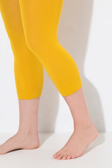 Ulla Popken 815580 3/4-strømpeleggings med gnagbeskyttelse 80 den Sennepsgul - Strømpebukser & sokker - 