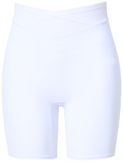 Ulla Popken 816440 Formende shorts med høyt liv Hvit - Shapewear - 