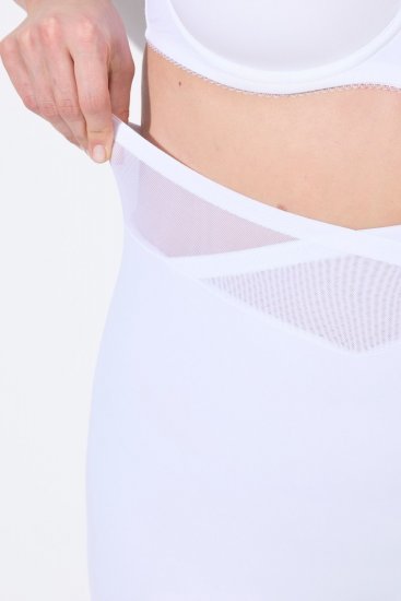 Ulla Popken 816440 Formende shorts med høyt liv Hvit - Shapewear - 