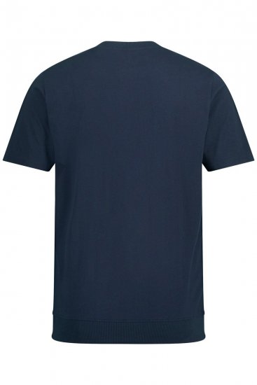 JP1880 818628 Henley t-skjorte med magepasning Mørkeblå - T-skjorter - Store T-skjorter - 2XL-14XL