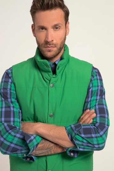 JP1880 818980 Quiltet vest i bomullsblanding Lysegrønn - Jakker - Store jakker - 2XL-12XL