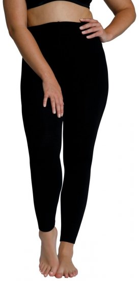 Ulla Popken 819652 Varme strømpeleggings Svart - Strømpebukser & sokker - 