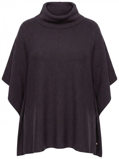 Ulla Popken 820620 Ponchogenser med høy hals Mahognibrun - Ponchoer og capes - 