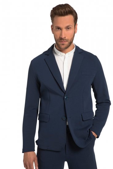 JP1880 New York Flexnamic Jerseyblazer med klafflommer Nattblå - Dresser og blazere - Dresser i store størrelser