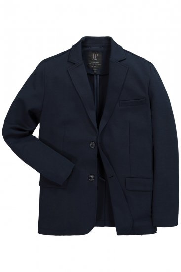 JP1880 New York Flexnamic Jerseyblazer med klafflommer Mørkeblå - Dresser og blazere - Dresser i store størrelser