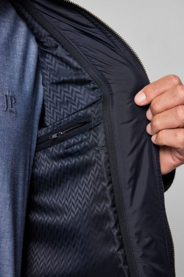 JP1880 821066 Quiltet Ullfrakk Mørkeblå - Jakker - Store jakker - 2XL-12XL