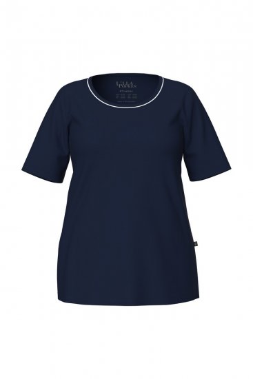 Ulla Popken 821244 Prikkete pyjamas Mørkeblå - Pyjamas/Loungewear - 