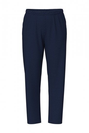 Ulla Popken 821244 Prikkete pyjamas Mørkeblå - Pyjamas/Loungewear - 