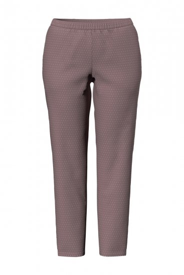 Ulla Popken 821244 Prikkete pyjamas Brun - Pyjamas/Loungewear - 