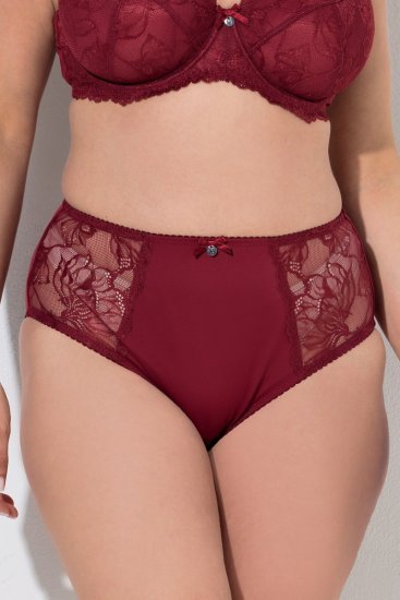 Ulla Popken 822864 Truser med blonder Lilla - Truser - 