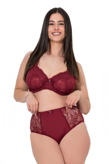 Ulla Popken 822864 Truser med blonder Lilla - Truser - 