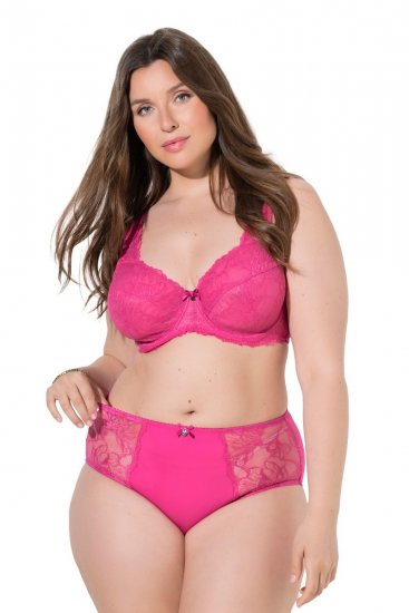 Ulla Popken 822864 Truser med blonder Rosa - Truser - 