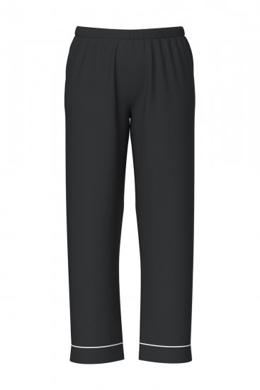 Ulla Popken 823030 Pyjamas med skjortekrage Svart - Pyjamas/Loungewear - 