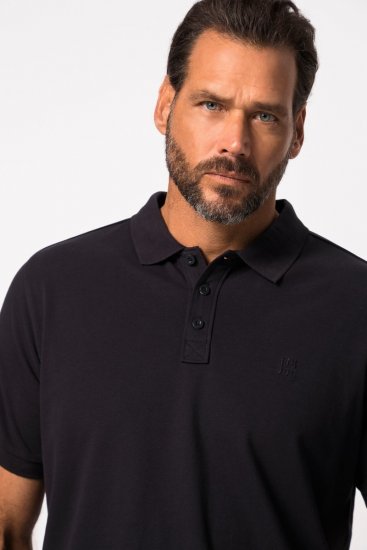 JP1880 Jay-Pi Flexnamic Pique Golf Polo Shirt Dark Navy - Sportsklær & turklær - Sportsklær till herre i store størrelser