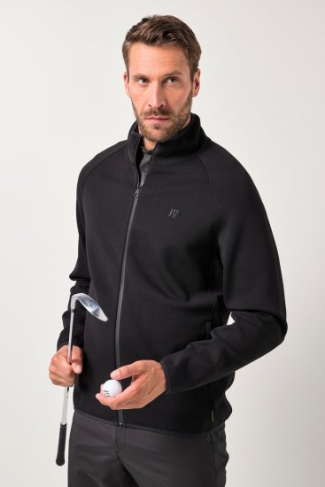 JAY-PI FLEXNAMIC® Golf Sweat Jacket with Zipper Black - Sportsklær & turklær - Sportsklær till herre i store størrelser