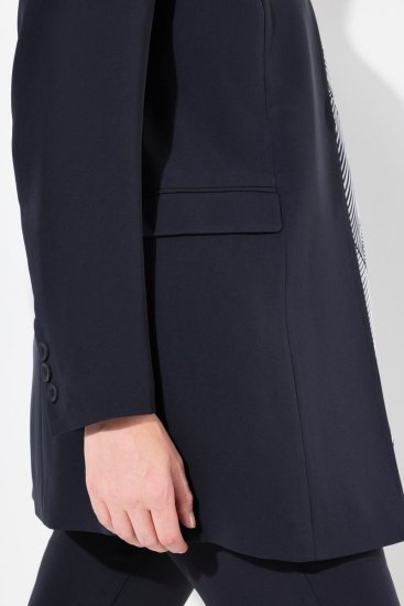 Ulla Popken 823318 Blazer med ståkrage Mørkeblå - Blazere - Blazere i store størrelser for dame