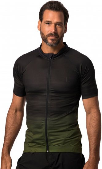 JP1880 Jay-Pi Flexnamic QuickDry Cycling Jersey Black - Sportsklær & turklær - Sportsklær till herre i store størrelser