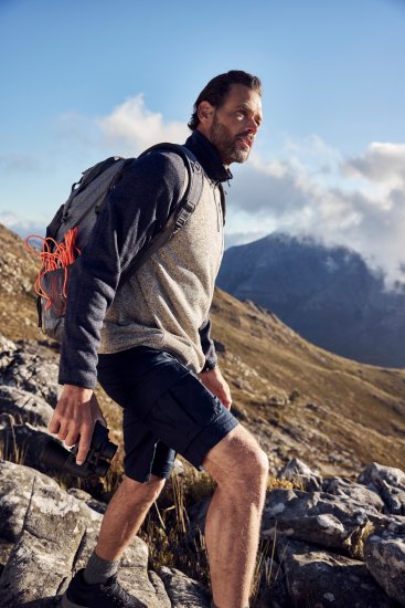 JP1880 Jay-Pi Flexnamic Bermuda Cargo Shorts Navy Blue - Sportsklær & turklær - Sportsklær till herre i store størrelser