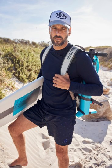 JP1880 Jay-Pi UV Protection Long Sleeve Swimming Top Navy Blue - Sportsklær & turklær - Sportsklær till herre i store størrelser