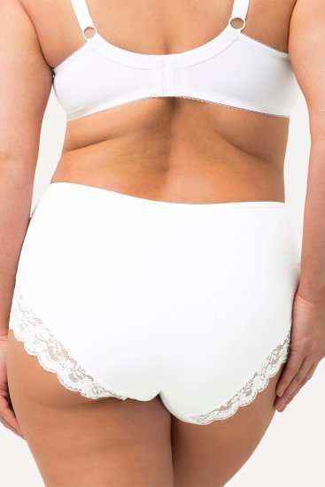 Ulla Popken 824106 Boksertruser med blonder 2-pakning Hvit - Truser - 