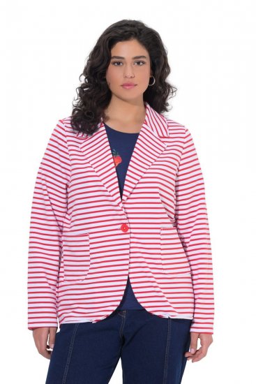 Ulla Popken 824355 Jerseyblazer Korall - Blazere - Blazere i store størrelser for dame