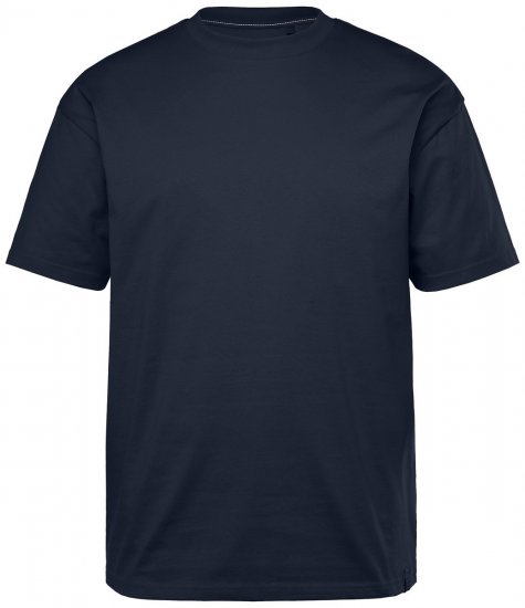 STHUGE 824720 Oversize T-skjorte Mørkeblå - T-skjorter - Store T-skjorter - 2XL-14XL