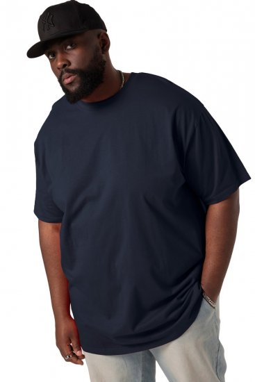 STHUGE 824720 Oversize T-skjorte Mørkeblå - T-skjorter - Store T-skjorter - 2XL-14XL