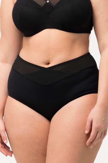 Ulla Popken 825676 Formende truser med høyt liv Svart - Shapewear - 