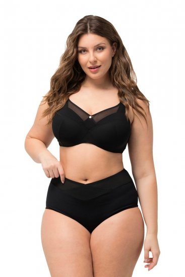 Ulla Popken 825676 Formende truser med høyt liv Svart - Shapewear - 