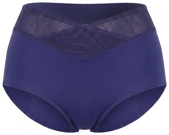 Ulla Popken 825676 Formende truser med høyt liv Kongeblå - Shapewear - 