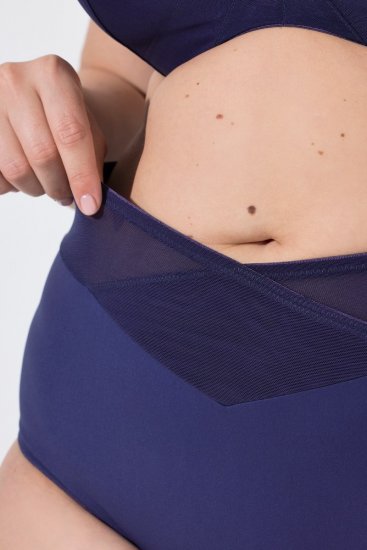 Ulla Popken 825676 Formende truser med høyt liv Kongeblå - Shapewear - 