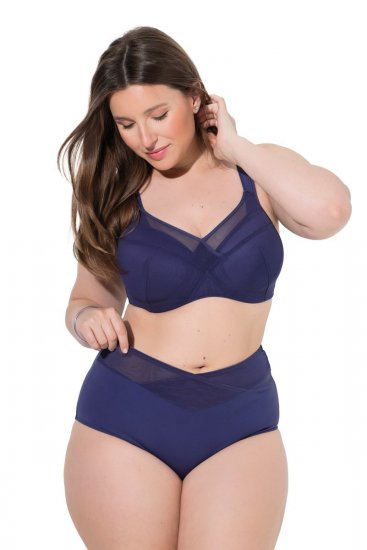 Ulla Popken 825676 Formende truser med høyt liv Kongeblå - Shapewear - 