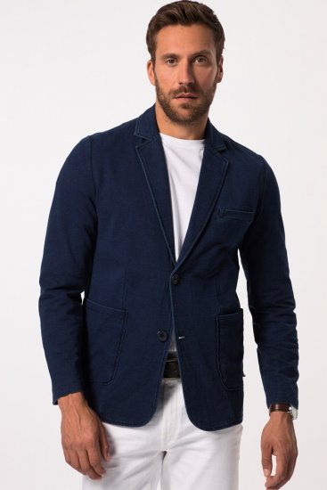JP1880 826175 Sweatblazer i vintagelook Mørkeblå - Dresser og blazere - Dresser i store størrelser